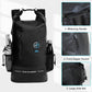 UPWELL 30L Waterproof Dry Bag Boating Backpack for Travel Hiking Camping Kayaking Hiking Swimming Floating Submersible Dry Bag Black
