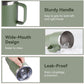 HASLE OUTFITTERS 20oz Tumbler Bulk with Lid, Stainless Steel Tumbler Bulk with Handle, Metal Insulated Travel Coffee Mug Set with Handle, Double Wall Vacuum Leak Proof Tumbler Cup, Amy Green 12 Pack