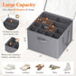 Lifewit Shoe Storage Organizer for Closet, Fits 12-16 Pairs, Large Shoe Box Storage Containers with Clear Cover and Reinforced Handles, Foldable Storage Bins Fit for Boots Heels Sneakers, 1 Pack Gray