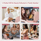 Travel Makeup Bag with LED Mirror Double Layer, Detachable Vanity Mirror with Lights, Tri-light Dimmable, Makeup Case with Adjustable Dividers and Brush Holder Cosmetic Organizer Storage Box