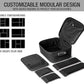 HELMET HEAD Smell Proof Bag and Stash Box, XL Smell Proof Box with Combo Lock for Your Mylar Bags and Smell Proof Containers. Includes 2 Smell Proof Bags and Metal Tray (Black)