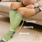 Thick Soft Cotton Compression Socks for Women Men 15-20mmHg Knee High Breathable Cotton Socks for All Day Comfort