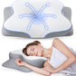 Cervical Pillow for Neck Pain Relief - Ergonomic Memory Foam Pillow with Cooling Case Orthopedic Support Side Sleeper Pillow for Pain Relief Support for Side Back Stomach Sleepers