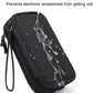 Electronic Accessories Organizer Carry Bag, Travel Cable Organizer Pouch, Portable Waterproof Double Layers All-in-One Storage Bag for Cord, Charger, Earphones, U Disk, USB Cable (M)