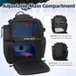 Piscifun Fishing Backpack with 2 Rod Holders & 4 Tackle Boxes, Large Tackle Storage Bag With Rain Cover for Fishing Gear