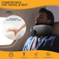 Neck Pillow, Travel Pillow uses Memory Foam to Support Neck Comfort, Ideal Companion for Airplane and car Travel, Compact, Convenient, and Versatile Airplane Sleep Pillow(Gray)