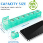 2-Pack Large Weekly Pill Organizer,7 Day Pill Cases Organizers Once A Day,Am Pm Pill Container 14 Compartment,Daily Vitamin Pill Box Dispenser 1 Week,Medication Aid Organizer Box for Supplement