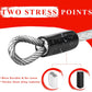 1/8 inch Stainless Steel Security Cable with Hooks 2.6 FT Luggage Lock Security Cable with Loops（10Pack ）