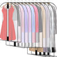 Pwsap 12 Pack Breathable Clothes Covers with Zip, Hanging Garment Covers Bags Dress Bag Covers Moth-Proof Mens Suit Storage Bag Dust Cover for Wardrobe Storage and Travel(Clear)