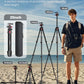 68" Lightweight Travel Camera Tripod with Ball Head, Compact Aluminum Tripod for DSLR/SLR, Compatible with Canon, Nikon, Binoculars, Telescope (Supports 8.8 lbs, Weighs 2.62 lbs)