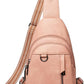 7L Sling Bag for Women Men Leather Small Sling Backpack Daypack Anti Theft Fanny Pack Crossbody Purse Travel