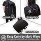 Car Seat Travel Bag Backpack for Air Travel Universal Infant Carseat Gate Check Bag Cover for Airplane, Foldable with Pouch, Gray