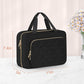 Wedama Toiletry Bag for Women, Medium Cosmetic Travel Bag, Hanging Toiletry Bag for Bathroom, Thickened PVC Waterproof Makeup Bag, Toiletries Bag for Travel Business Trips and Camping, Black - Roamly