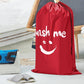 HOMEST 2 Pack XL Wash Me Travel Laundry Bag, Dirty Garments Organizer, Large Enough to Hold 4 Loads of Clothes, Easy Fit a Hamper or Clothing Basket, Black and Red