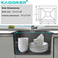 15 x 15 Inch Drop In Kitchen Bar Sink, Stainless Steel Single Bowl Topmount Bar Prep Sink Small Kitchen Sink with Basket Strainer