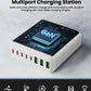 500W USB C Charger Block, 8-Port USB C Charging Station Fast Charging PD 120W PC Laptop Charger Adapter Compatible with MacBook Pro/Air/All iPad,DELL, iPhone 16/15/14/13/Pro Max/Galaxy