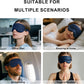 100% Mulberry Silk Sleep Mask, Ultra-Soft Light Blocking Eye Cover for Travel & Rest(NavyBlue)