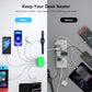 USB C Fast Charger 100W GaN 6 Port Type USB C Charging Station Hub Block Wall Charger Power Strip Adapter Plug Cube Brick 3 USB A for iPad iPhone 15 14 13 12 11 Pro Max Pixel Note Galaxy