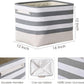 TheWarmHome Extra Large Cube Storage Bins Baskets for Organizing, Sturdy Fabric Storage Basket Cube W/Handles, Decorative Foldable Storage Baskets for Shelves Closet Nursery Toy (3 Pack 16×12×12inch)
