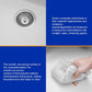 Dcolora 33 Inch Double Bowl Undermount Kitchen Sink White Deep Double Basin Prep Sink 50/50 Split Granite Composite 33"×19"×10“,#DC-GU001W