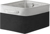 TheWarmHome Storage Bins for Shelves - 1 Pack 15.7x11.8x8.3 inch Canvas Storage Basket for Organizing Cubes Gift Dog Cloth Toy (White & Black)