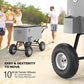 VINGLI 80 Quart Wagon Rolling Cooler Ice Chest, w/Long Handle and 10" Wheels, Portable Beach Patio Party Bar Cold Drink Beverage, Outdoor Park Cart on Wheels