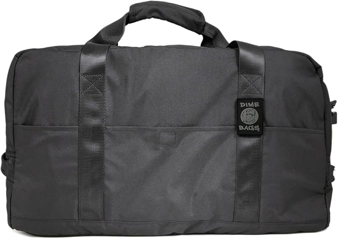 Dime Bags Travel Duffle Bag, Odor Proof w/Carbon Filter Lining, Built-In Lock Duffle, Water-Resistant, Secret Pocket, Associate (Black)