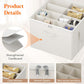 Lifewit Shoe Storage Organizer for Closet, Fits 12-16 Pairs, Large Shoe Box Storage Containers with Clear Cover and Reinforced Handles,Foldable Storage Bins Fits for Boots Heels Sneakers,2 Pack White