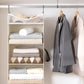 StorageWorks Hanging Closet Organizer, 3-Shelf Hanging Closet Shelves with Top Shelf, 15 ¾"W x 12" D x 31" H, Extra-Large Space, Ivory White