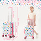Kid’s Luggage Set 5 Piece Suitcase Set 16’’ Hardside Luggage with Spinner Wheels Girls Carry on Toddler Travel Rolling Suitcase Carry on Luggage Airline Approved