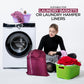 Laundry Bag with Locking Closure Drawstring – Extra Large Heavy Duty 100% Nylon, Large & Foldable Clothes Sack – Lightweight Dirty Laundry Organizer for Travel, Dorm, Gym – L 40" x H 50" (CRANBERRY)