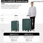 mixi 2-Piece Luggage Sets with Cup Phone Holder and Charger Hard Shell Suitcases with Spinner Wheels, 20+26 Inch Blackish Green