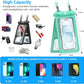 Waterproof Phone Pouch [3-Pack] Double Space Waterproof Phone Case with Adjustable Lanyard Water proof Cell Phone Pouch for iPhone IPX8 Underwater Phone Cases Phone Dry Bag for Vacation Beach Swimming