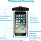 2-Pack Waterproof Phone Pouch，Waterproof Phone Case for iPhone 15 14 13 12 Pro Max XR X SE 2022 8 Samsung S24 S23 S22(Black+White)
