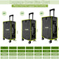 3 Pcs Thicken Clear Luggage Cover Protector, 20" 24" 28" Clear Luggage Covers for Suitcase Waterproof Dustproof Anti-scratch Travel Suitcase Covers Case for Wheeled Luggage