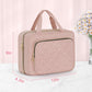 Wedama Toiletry Bag for Women, Large Cosmetic Travel Bag, Hanging Toiletry Bag for Bathroom, Thickened PVC Waterproof Makeup Bag, Toiletries Bag for Travel Business Trips and Camping, Baby Pink - Roamly