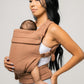 Mabē Monarch Ergonomic Baby Carrier – Premium Cotton Soft Structured Newborn to Toddler Carrier with Hip-Healthy Design, 3 Carry Positions (7-35lbs), Lightweight & Breathable, (Mocha)