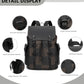 KingTo Laptop Backpack for Men Luxury Anti-Theft Travel Backpack Casual Business Waterproofing Computer Bag (A-Brown)