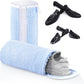 Shoe Washing Machine Bags, Reusable Laundry Bag for Washer and Dryer, Durable Fluffy Fiber Keep Clean, 2 Pairs Adjustable Trees for All Shoes, Blue