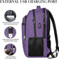 BIKROD Backpack for Women and Men, Extra Large School Backpacks for Teens, Water Resistant Back Pack Fits 17 Inch Laptop, Business Anti Theft Sturdy Computer Bag Gifts, Purple
