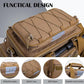 Goture Fishing Tackle Bag with 4pcs 3600 Tackle Boxes, 600D Water-Resistant Soft Side Saltwater Gear Storage Fishing Bag with Rod Straps, Detachable Water Bottle Pouch, Waterproof Bottom, SBS Zippers