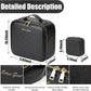 Makeup Travel Train Case with Mirror LED Light 3 Adjustable Brightness Cosmetic Bag Portable Storage Adjustable Partition Waterproof Makeup Brushes Makeup Jewelry Gift for Women