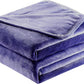 Surii Home Luxury Microfiber Flannel Blanket, Super Soft, Warm, Cozy, Fluffy, and Breathable, Perfect Throws for Bed, Couch, Sofa, for All Season Use. 350GSM Queen Size 90x90 Inches(Navy Blue)