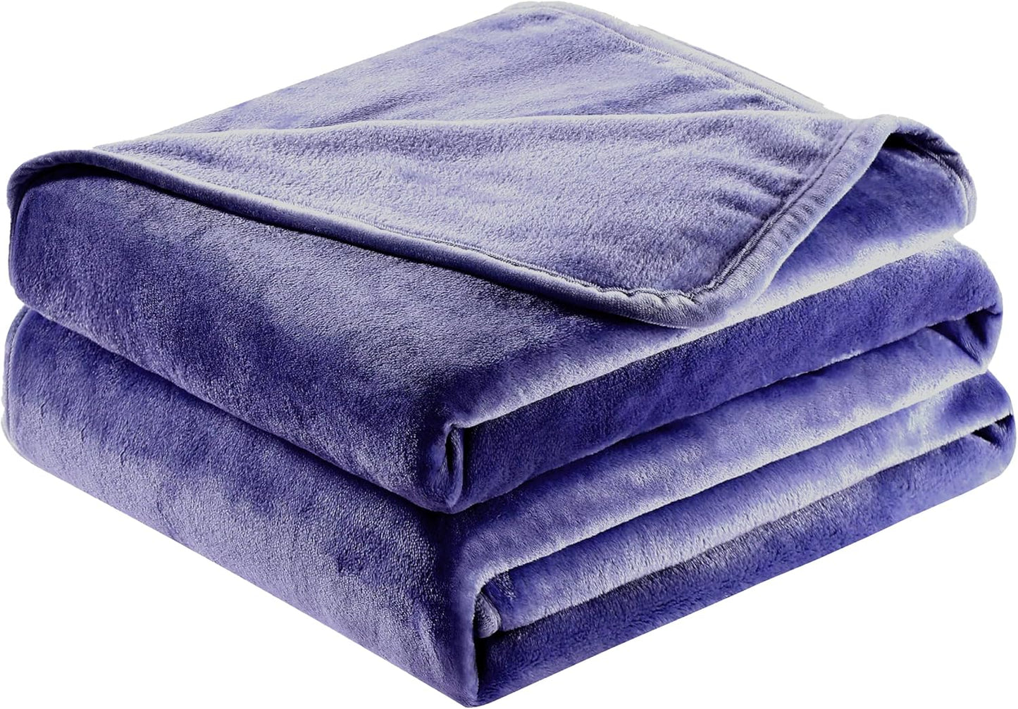 Surii Home Luxury Microfiber Flannel Blanket, Super Soft, Warm, Cozy, Fluffy, and Breathable, Perfect Throws for Bed, Couch, Sofa, for All Season Use. 350GSM Queen Size 90x90 Inches(Navy Blue)