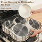 15Pcs Pots and Pans Set Non Stick, Cookware Sets with Detachable Handle, Nonstick RV Kitchen Cooking Tools Removable Handles, Oven Safe, Induction Fast, Stackable Induction Cookware, White