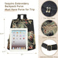 Jursccu Glitter Embroidery Women Backpack Purse, Fashion Canvas Travel Anti-theft Rucksack Shoulder Bag (Black)