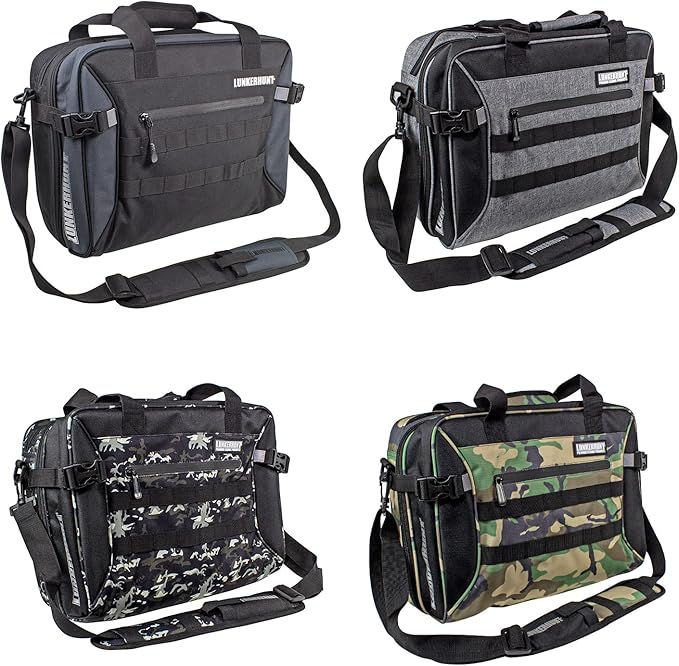 Lunkerhunt Fishing Tackle Sling Bag with Adjustable Strap - Water-Resistant TPE Fabric