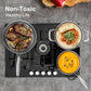 COOKER KING Stainless Steel Cookware Set, Pots and Pans Set Non Stick, Hybrid Ceramic Cookware, Frying Pans, Saucepans & Stock Pot with Glass Lid, Non-Toxic, Oven Safe, Induction Compatible