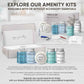 Terra Pure White Tea & Coconut Amenity Kit | Hotel Bulk Toiletries | 1 oz Shampoo, Conditioner, Lotion, Body Wash, Cleansing Bar for Guest Hospitality Vacation Rentals | 60 Sets/Case