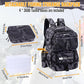 50L Fishing Tackle Backpack with Rod Holder and 4 Included 3600 Tackle Boxes - Waterproof Fishing Backpack for Ultimate Gear Organization and Storage (Gray Camo)